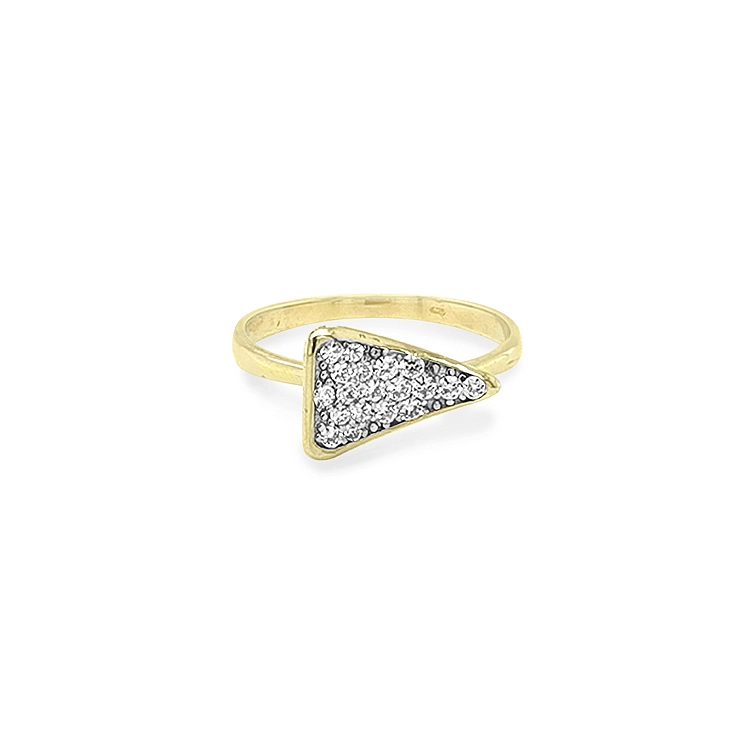 Goldring mit Zirkonen
