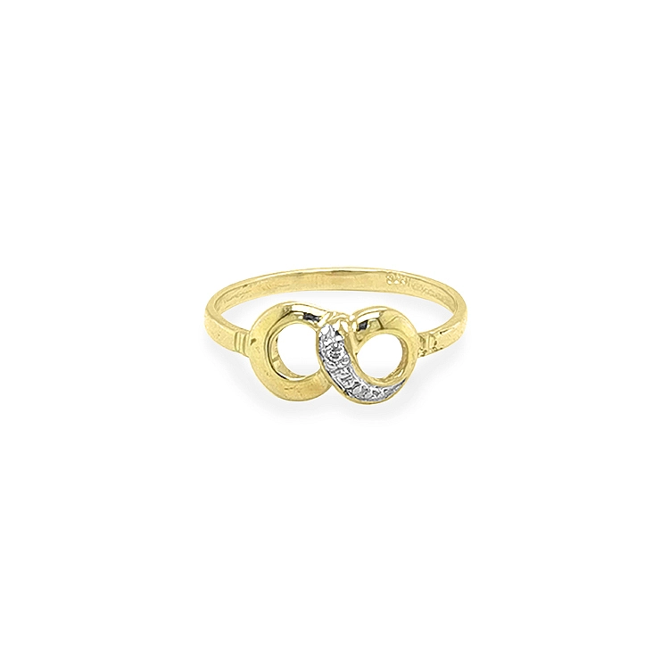 Goldring mit Zirkonen