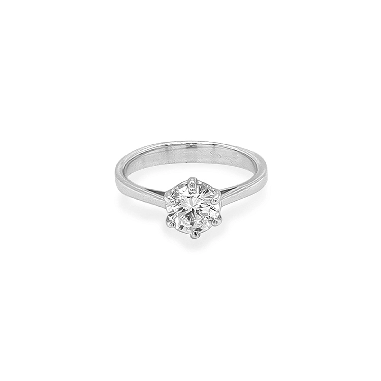Gold Verlobungsring mit Zirkon