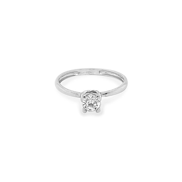 Gold Verlobungsring mit Zirkon