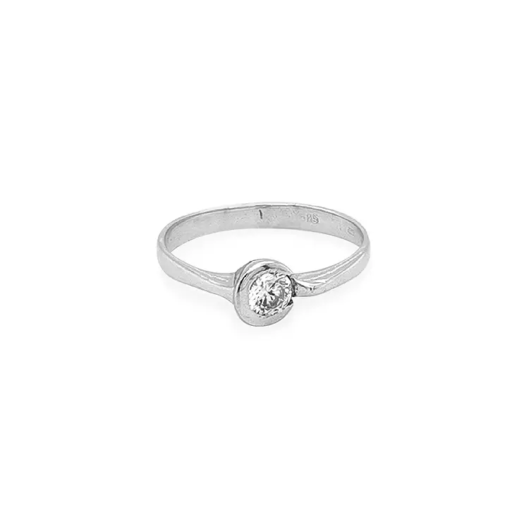 Gold Verlobungsring mit Zirkon