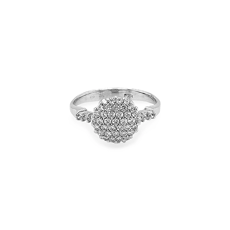 Goldring mit Zirkonen