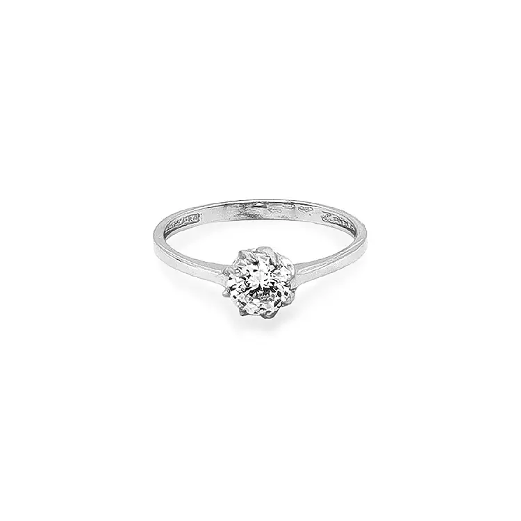 Gold Verlobungsring mit Zirkon