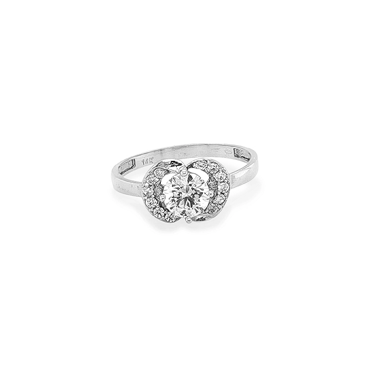 Goldring mit Zirkonen