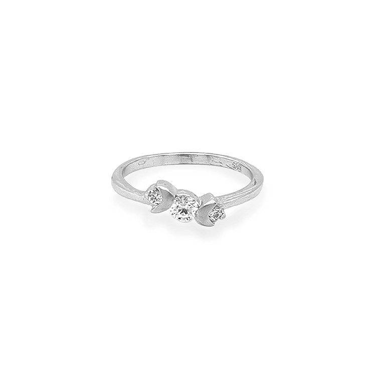 Goldring mit Zirkonen