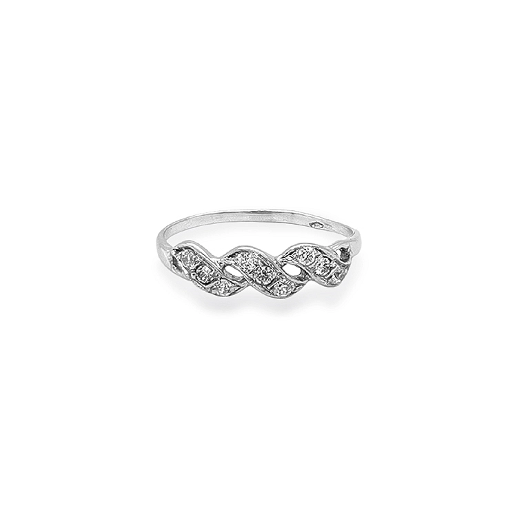Goldring mit Zirkonen