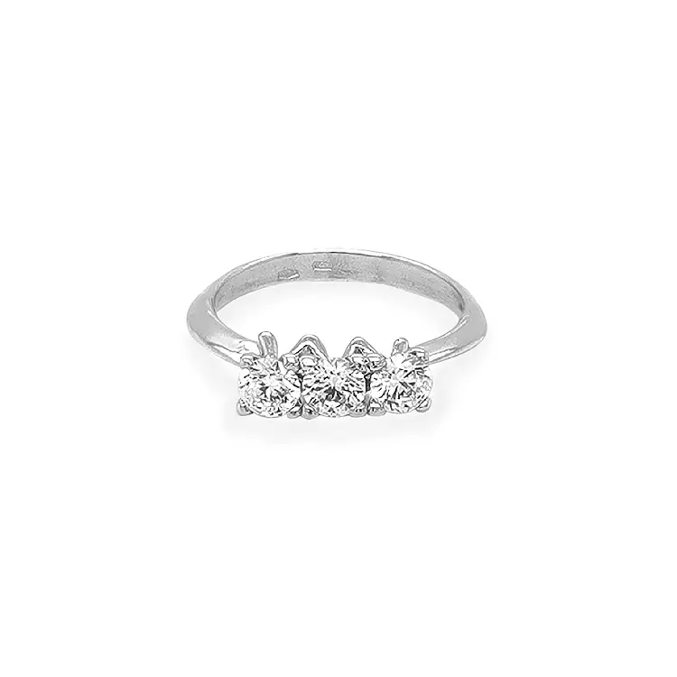 Goldring mit Zirkonen