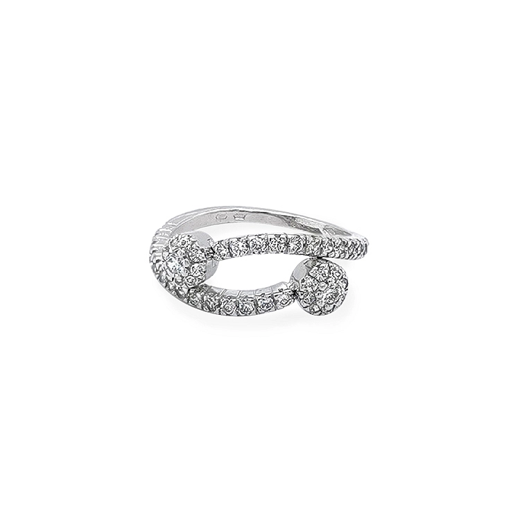 Goldring mit Zirkonen