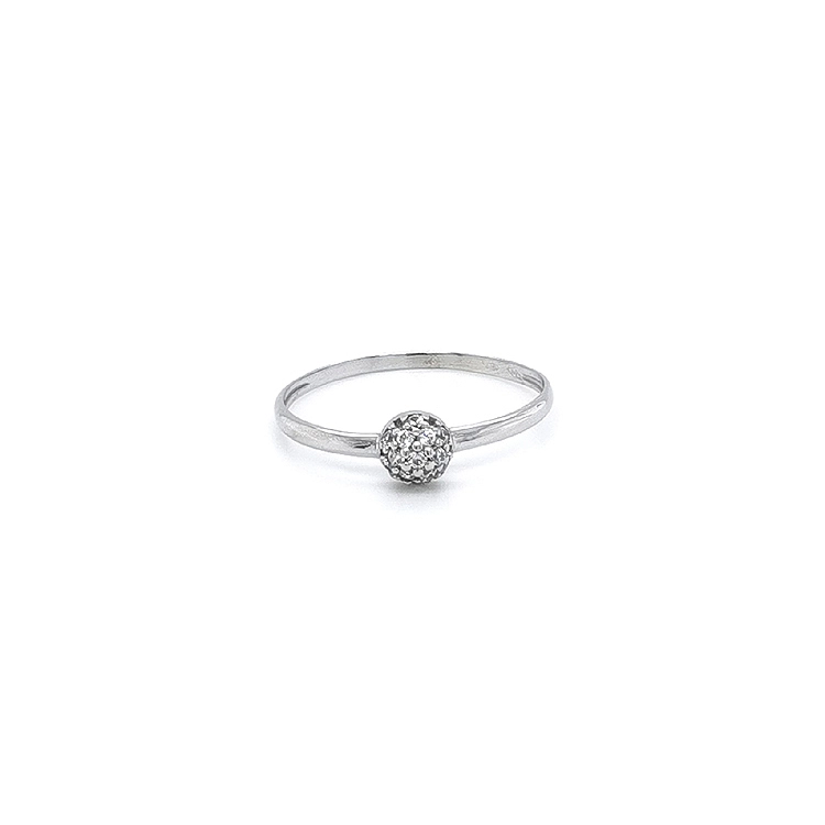 Ring mit Zirkonen aus Weißgold