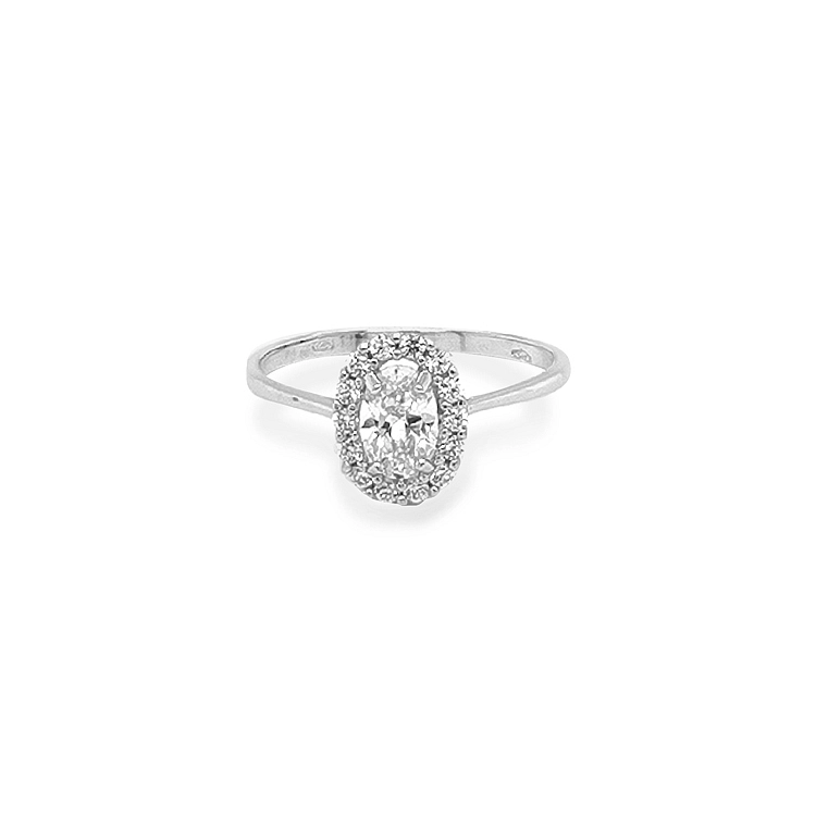 Goldring mit Zirkonen