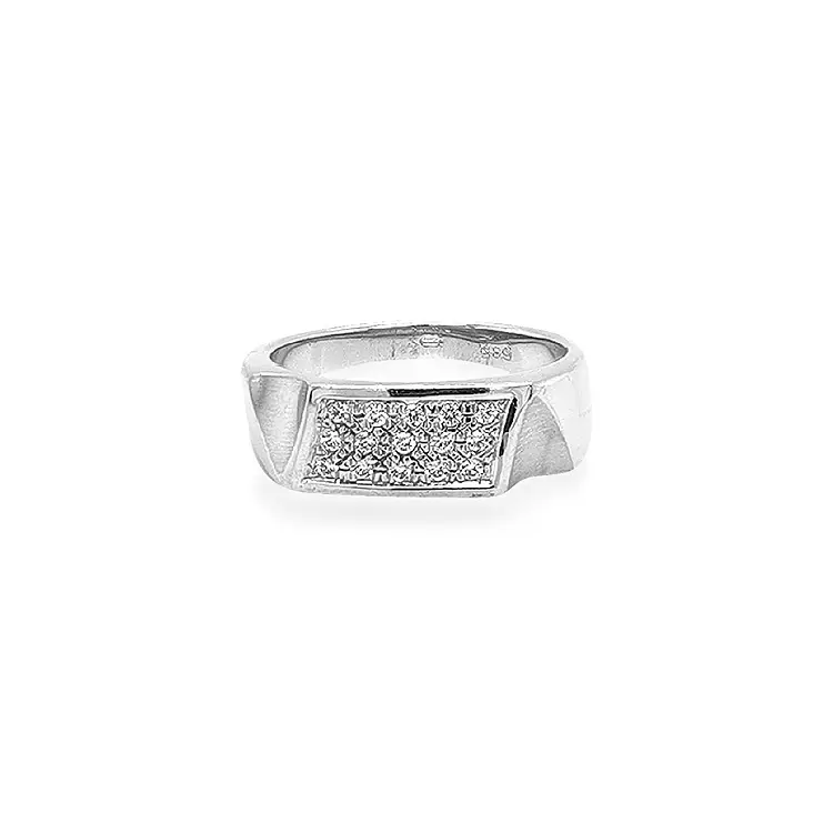 Goldring mit Zirkonen