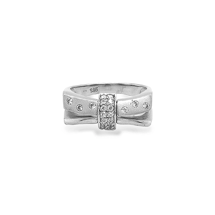 Goldring mit Zirkonen