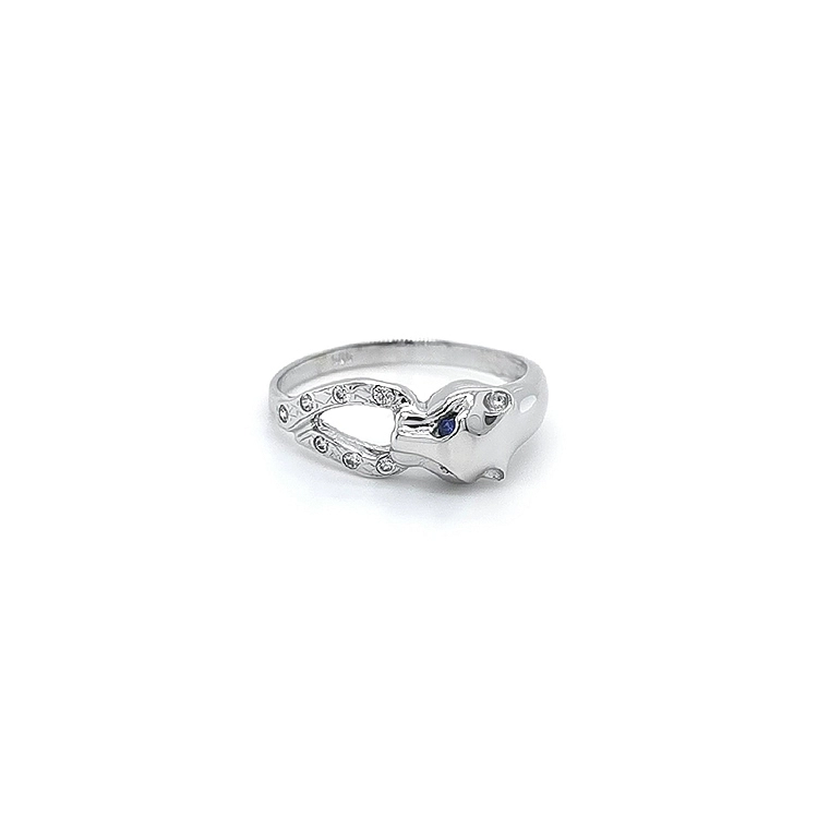 Weißgold Saphir Ring