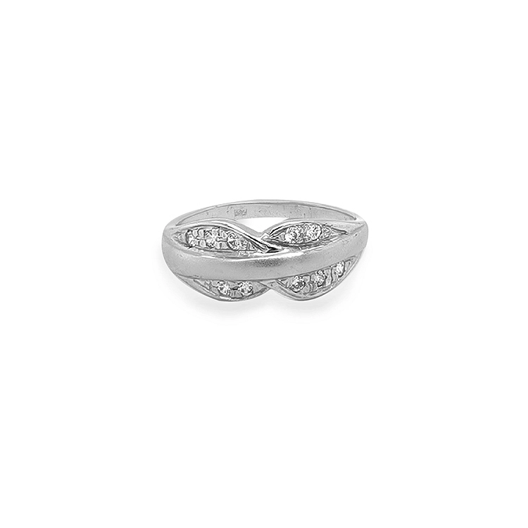 Goldring mit Zirkonen