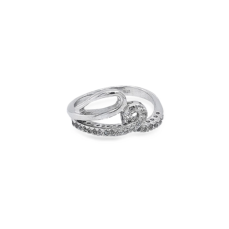 Goldring mit Zirkonen