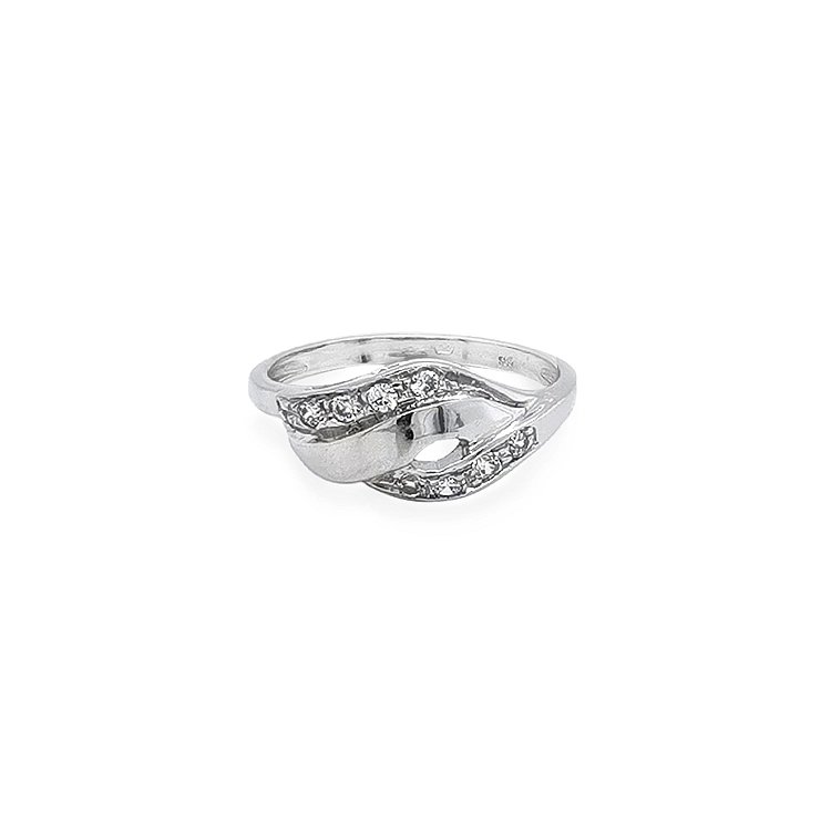 Goldring mit Zirkonen