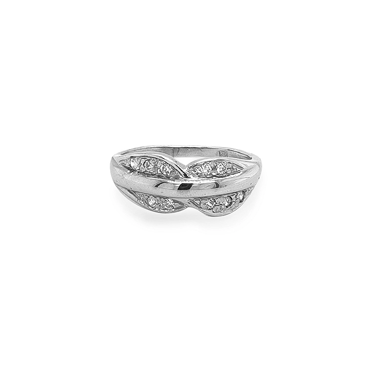 Goldring mit Zirkonen