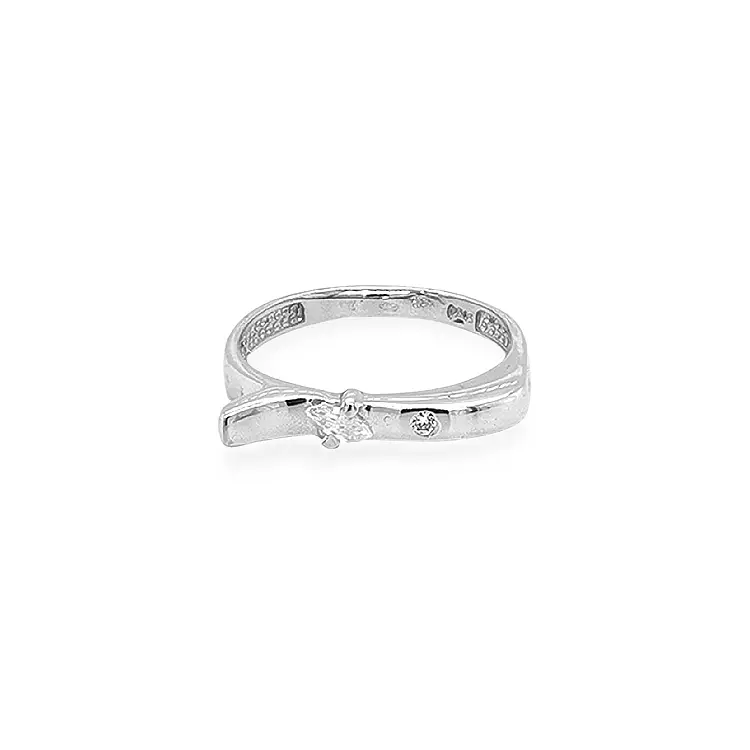 Goldring mit Zirkonen