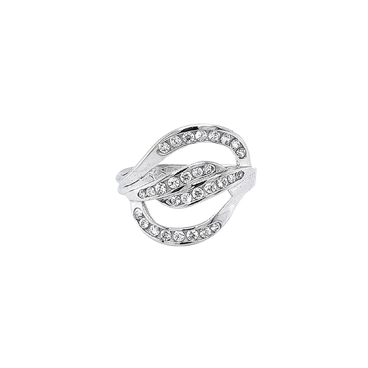 Goldring mit Zirkonen