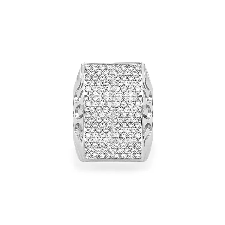 Goldring mit Zirkonen