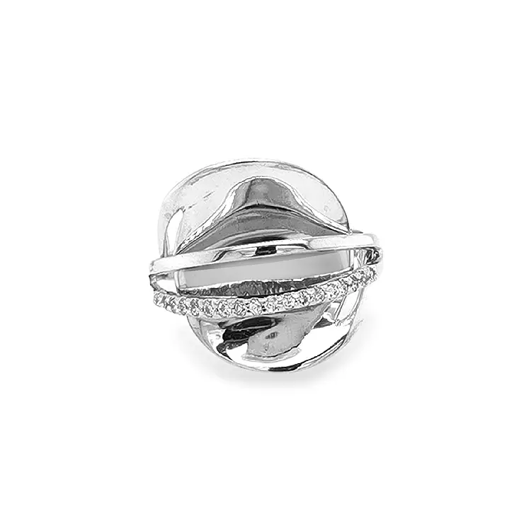 Goldring mit Zirkonen