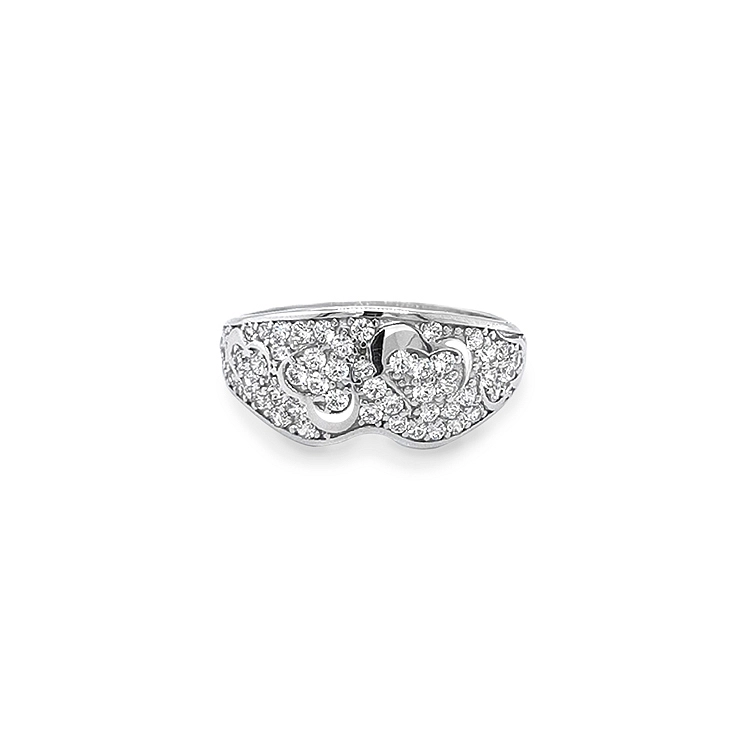 Goldring mit Zirkonen