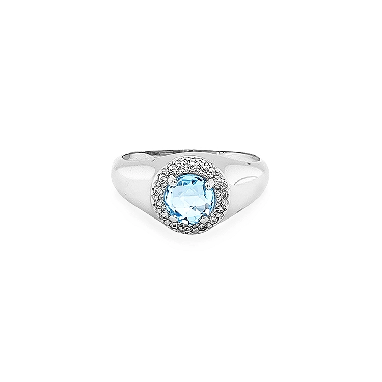 Goldring mit farbigen Steinen