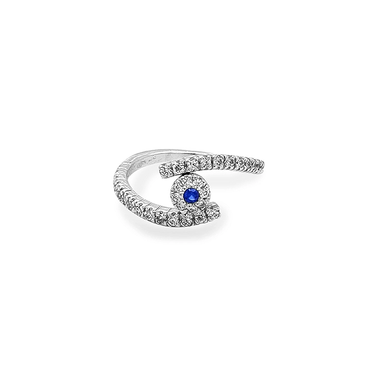 Goldring mit farbigen Zirkonen