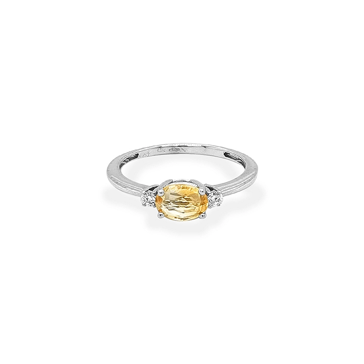 Goldring mit Zirkonen
