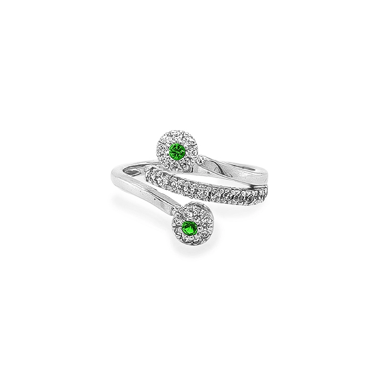 Goldring mit Zirkonen