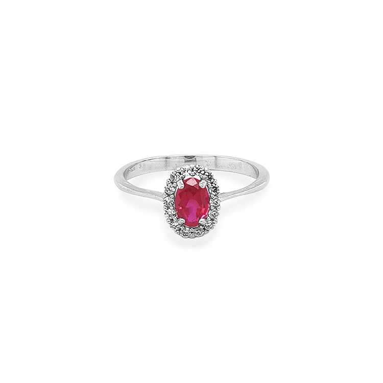 Goldring mit farbigen Steinen