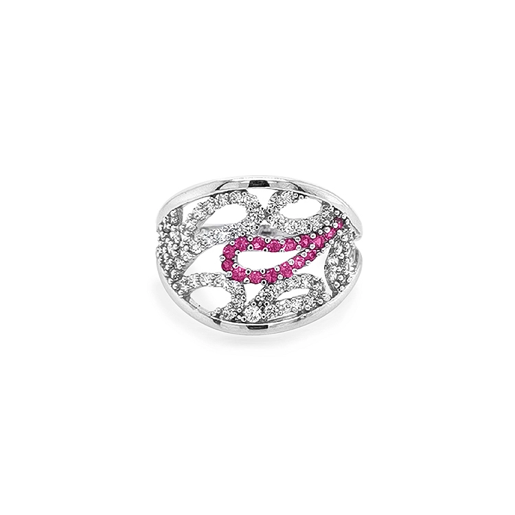 Goldring mit farbigen Steinen