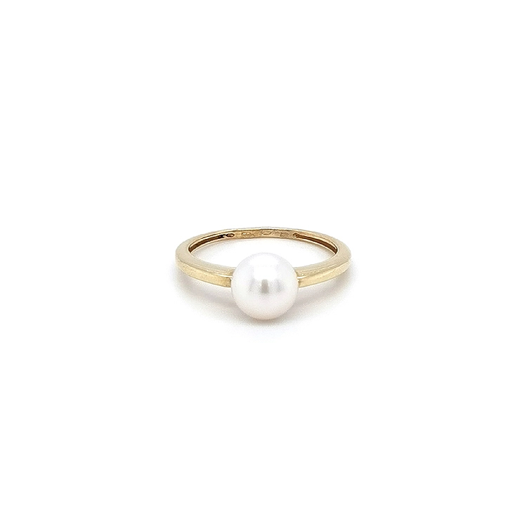 Goldring mit Perle