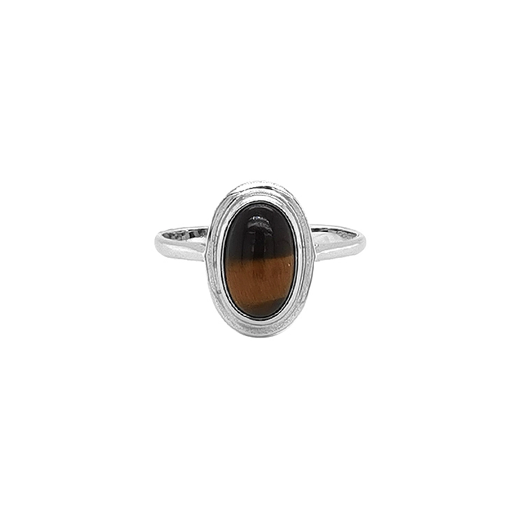 Goldring mit Tigerauge