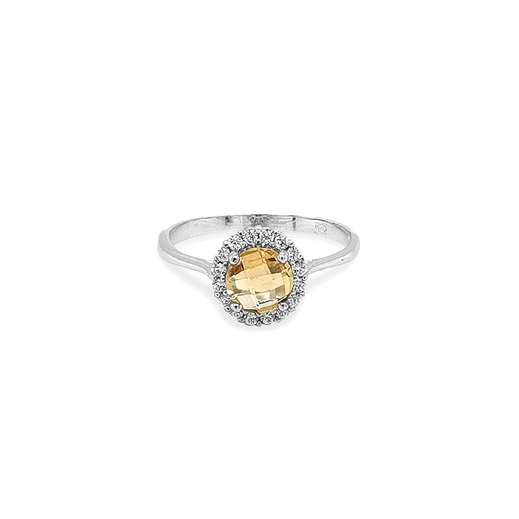 Goldring mit farbigen Steinen
