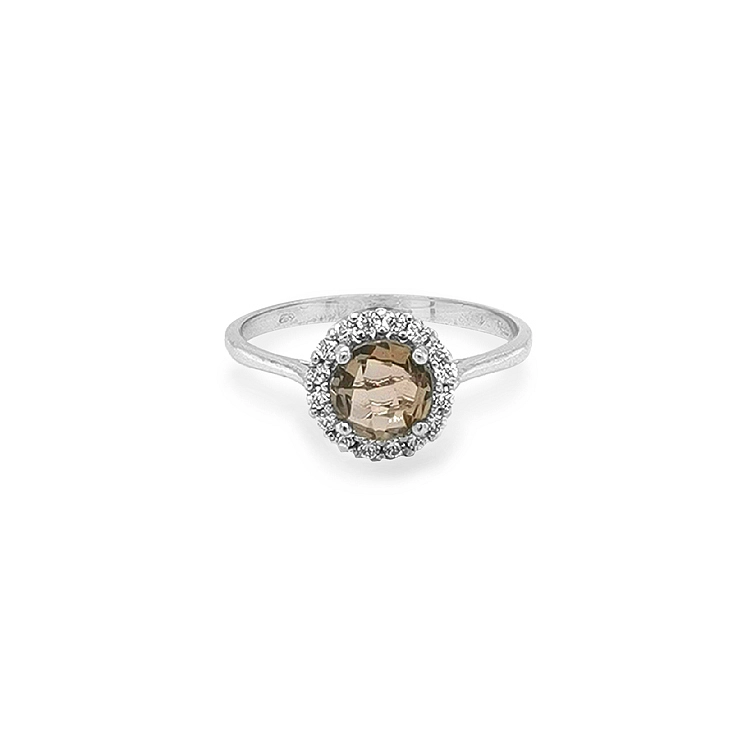 Goldring mit Zirkonen