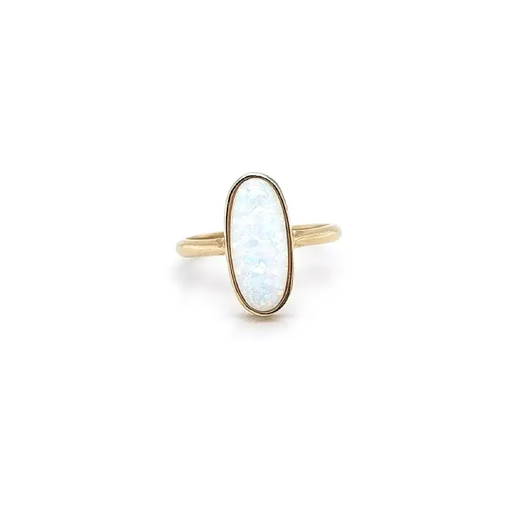 Goldring mit Opal