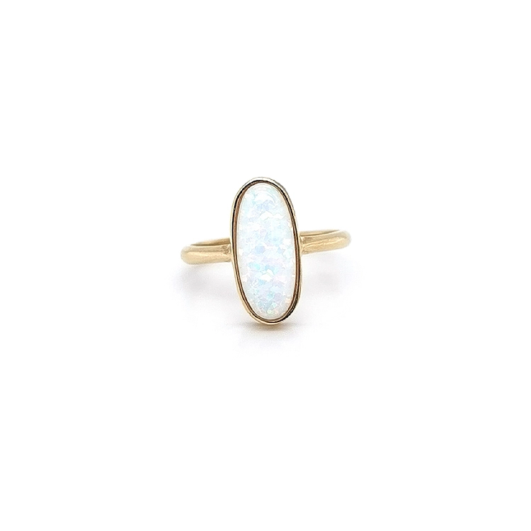 Goldring mit Opal