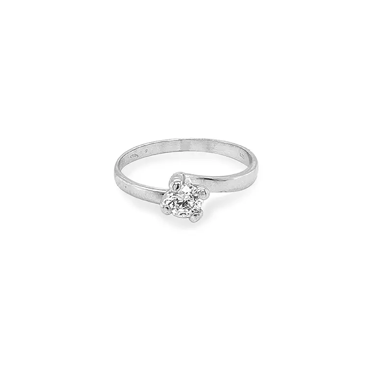 Gold Verlobungsring mit Zirkon