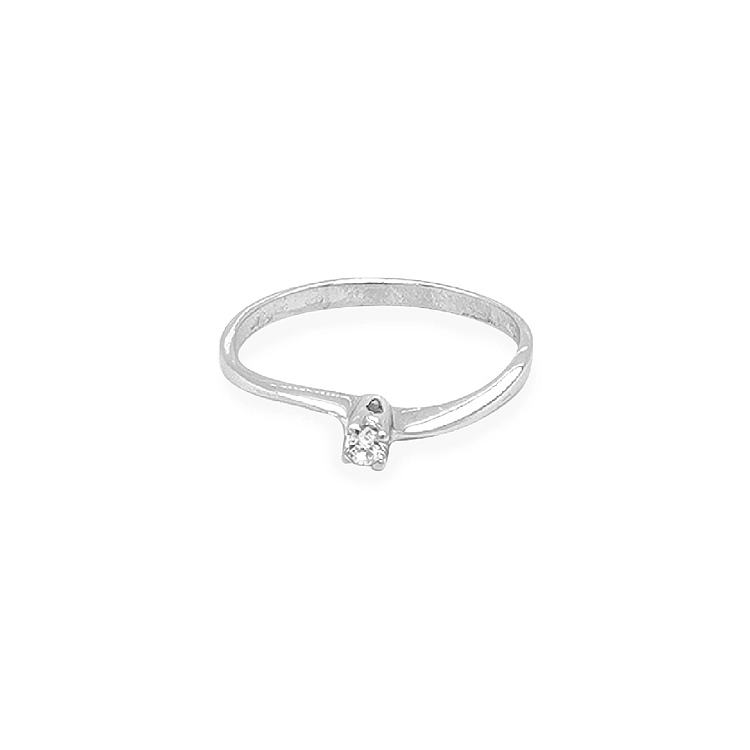 Gold Verlobungsring mit Zirkon