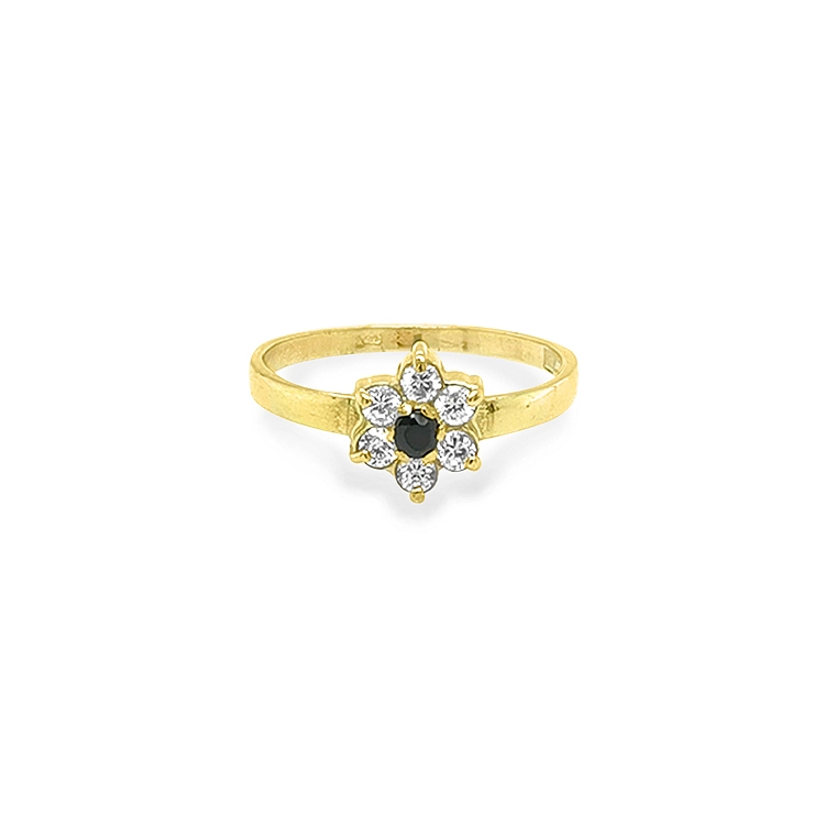 Goldring mit farbigen Steinen