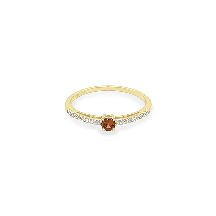 Goldring mit farbigen Steinen