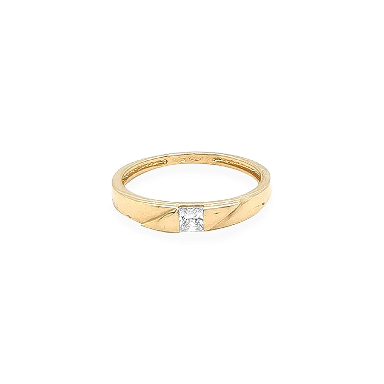 Goldring mit Zirkon