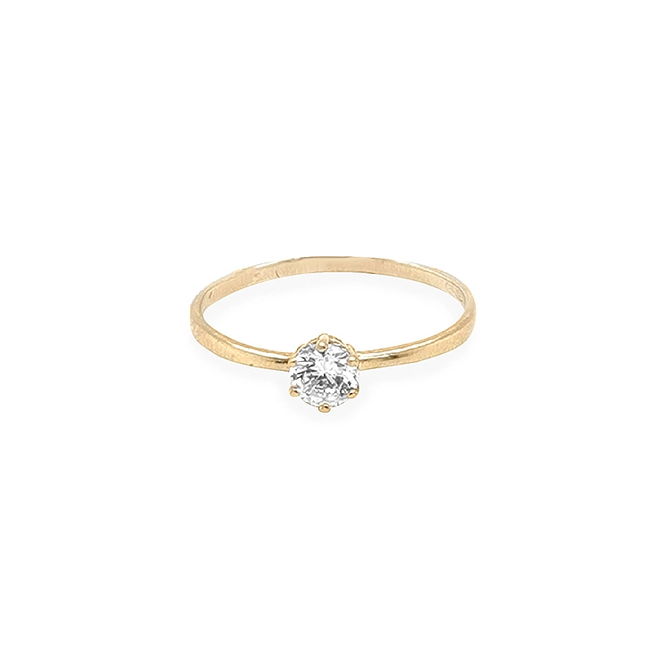 Goldring mit Zirkon