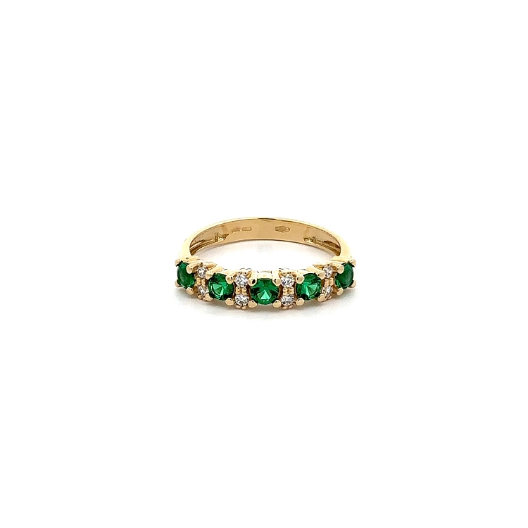 Goldring mit Smaragden