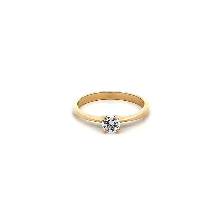 Gold-Zirkon-Zahnring