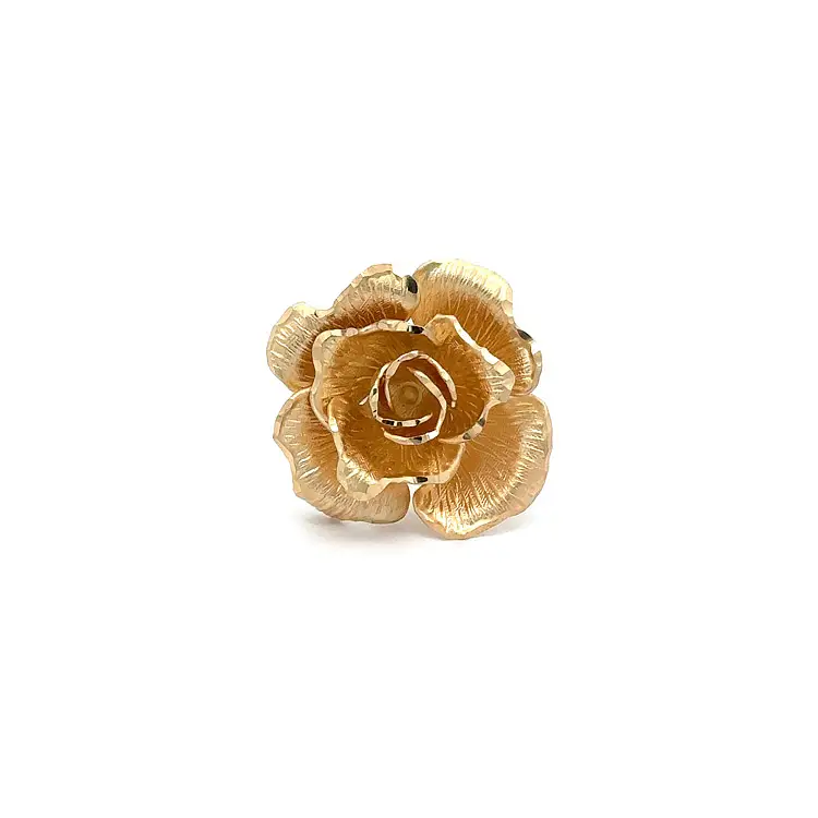 Ring in Form einer Rose aus Gelbgold - Elegance of Nature