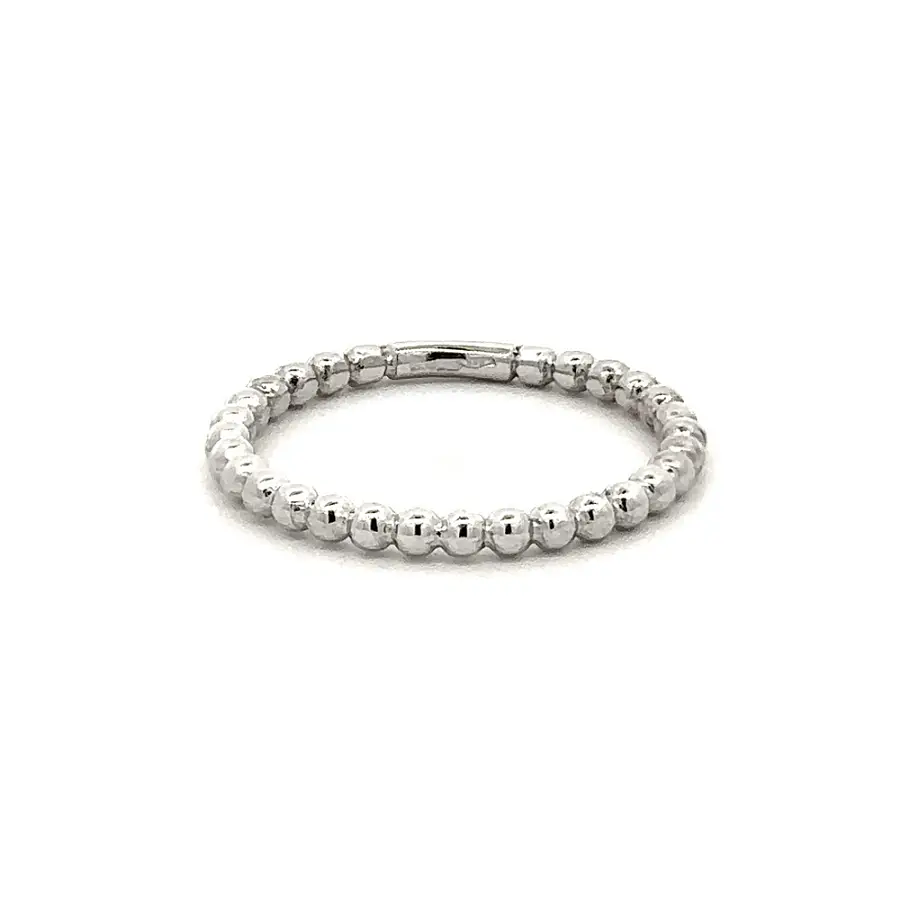 Ring Weißgoldkugeln