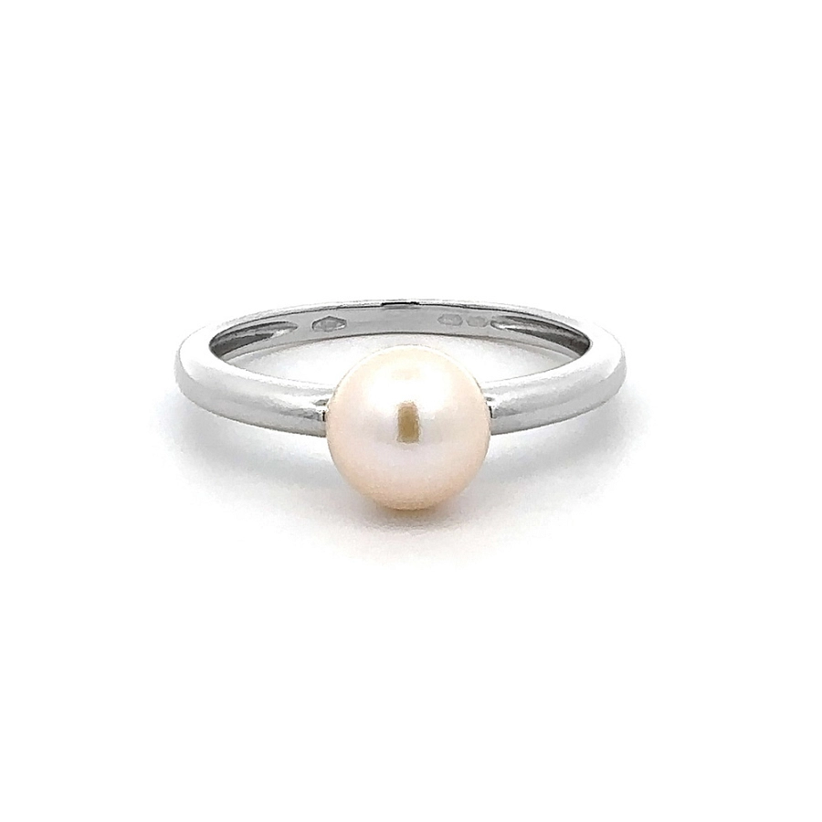 Ring mit Weißgoldperle