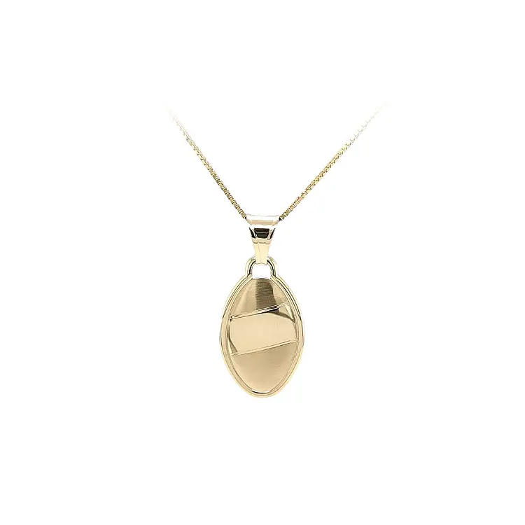 Gold-Anhängerplatte für Gravur